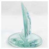 FENTON 5" Opaline Oval "Authentic Fenton Handmade" Logo Shelf Display Sign.