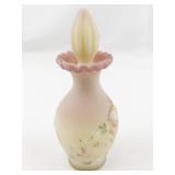 FENTON Burmese Sparkling Gold & Iced Hand painted Vanity Set. -Trinket Box, Perfume Bottle. ***LIMITED EDITION #884/2000 -Estimated Replacement Value $500***