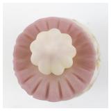 FENTON Burmese Sparkling Gold & Iced Hand painted Vanity Set. -Trinket Box, Perfume Bottle. ***LIMITED EDITION #884/2000 -Estimated Replacement Value $500***