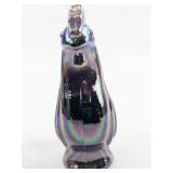 FENTON 3" Plum Carnival Miniature Rooster Figurine. (Has Original Box)