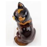 FENTON Autumn Gold Sitting Cat Figurine.