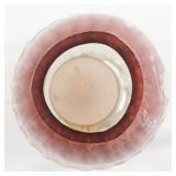 FENTON 5" Mary Gregory Cranberry Hand painted Fairy Light.