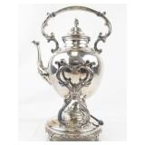 Vintage WM Rogers Silver Company Tea Pot with Warmer & Stand