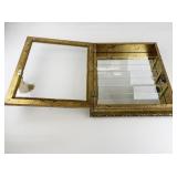 HORCHOW CREAZIONI ARTISTICHE Gold Tone Decorative Wall Mounted Display Cabinet