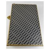 HORCHOW CREAZIONI ARTISTICHE Three Shelved Gold Tone Decorative Wall Mounted Display Cabinet