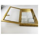 HORCHOW CREAZIONI ARTISTICHE Gold Tone Decorative Wall Mounted Display Cabinet