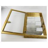 HORCHOW CREAZIONI ARTISTICHE Gold Tone Decorative Wall Mounted Display Cabinet