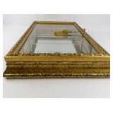 HORCHOW CREAZIONI ARTISTICHE Gold Tone Decorative Wall Mounted Display Cabinet