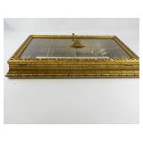 HORCHOW CREAZIONI ARTISTICHE Gold Tone Decorative Wall Mounted Display Cabinet