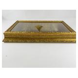 HORCHOW CREAZIONI ARTISTICHE Gold Tone Decorative Wall Mounted Display Cabinet