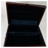 Wallace Silversmiths 2 Drawer Wood Flatware Chest