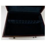 Wallace Silversmiths 2 Drawer Wood Flatware Chest