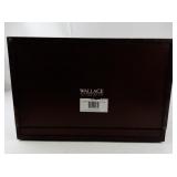 Wallace Silversmiths 2 Drawer Wood Flatware Chest