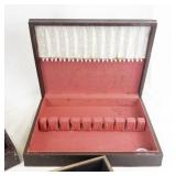 Group of 3 Vintage Wood Silverware Chests & Drawer