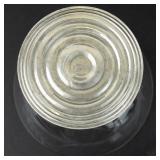 Two Duchin Creation Weighted Sterling Silver Etched Glass Bowl