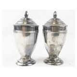 Vintage Silver Plated Salt & Pepper Shakers