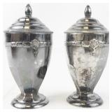 Vintage Silver Plated Salt & Pepper Shakers