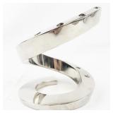 DANSK Designs Silver Tone Spiral Candle Holder