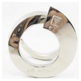 DANSK Designs Silver Tone Spiral Candle Holder