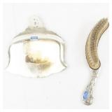 Vintage Silver Plate Crumb Tray & Brush