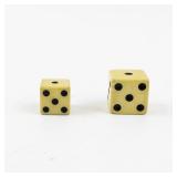 Set of 2 Vintage Standard Six Sided Dice