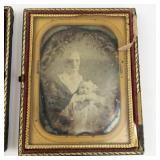 Group of 3 Antique Daguerreotype Portraits & Frames