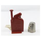Vintage Witch Automatic Needle Threader & Innsbruck Thimble