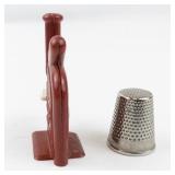 Vintage Witch Automatic Needle Threader & Innsbruck Thimble