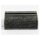 Vilmain Klinger Pewter Photo/Business Card Holder Silver Snowflake Design