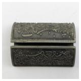 Vilmain Klinger Pewter Photo/Business Card Holder Silver Snowflake Design