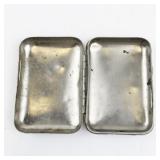 Vintage Metal Silver Tone Cigarette Case