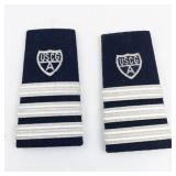 US Coast Guard Auxiliary Division Commander Shoulder Boards