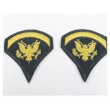 U.S. Army Specialist 5-Stripes Rank Gold On Patches