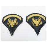 U.S. Army Specialist 5-Stripes Rank Gold On Patches