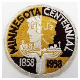 Centennial Minnesota 1858-1958 Patch