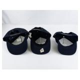 Group of 3 Military Baseball Caps - USS Missouri, USS Yorktown, & Katmai Bay