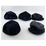 Group of 5 U.S. Coast Guard Auxiliary Navy Baseball Caps