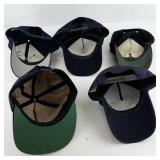 Group of 5 U.S. Coast Guard Auxiliary Navy Baseball Caps