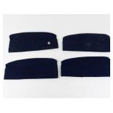 Group of 4 Military Blues Caps