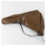 Brown Leather Bicycle Seat Cover