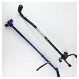 Group of 2 Black & Blue Adjustable Walking Canes