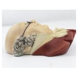 1963 BLOSSONS "Mr. Pickwick" Chalkware Head Wall Hanging -Congleton England