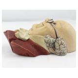1963 BLOSSONS "Mr. Pickwick" Chalkware Head Wall Hanging -Congleton England