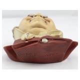 1963 BLOSSONS "Mr. Pickwick" Chalkware Head Wall Hanging -Congleton England