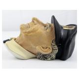 1972 BLOSSONS "Sea Captain Retired" Chalkware Head Wall Hanging -Congleton England