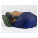 1966 BLOSSONS "SIKH" Chalkware Head Wall Hanging -Congleton England