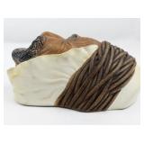 1964 BLOSSONS "Persian" Chalkware Head Wall Hanging -Congleton England