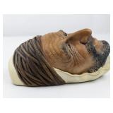 1964 BLOSSONS "Persian" Chalkware Head Wall Hanging -Congleton England