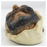 1964 BLOSSONS "Persian" Chalkware Head Wall Hanging -Congleton England