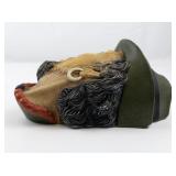 BLOSSONS "Tiabetan" Chalkware Head Wall Hanging -Congleton England